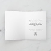 Vlinder Monarch Kerstmis Zakelijke Groet Feestdagen Kaart (Binnen)