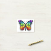 Vlinder Monarch regenboog Post-it® Notes (Op bureau)