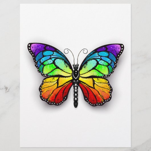 Vlinder Monarch Zonnebloem Flyer (Voorkant)