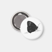 Vlinder Monochroom Magneet (Voorkant / Achterkant)