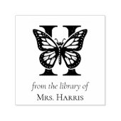 Vlinder Monogram H Uit de Bibliotheek Van Zelfinktende Stempel (Design)