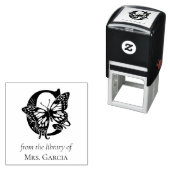 Vlinder Monogram Letter G Uit de Bibliotheek Van Zelfinktende Stempel (In situ)