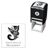 Vlinder Monogram Letter J Uit de Bibliotheek Van Zelfinktende Stempel (In situ)