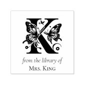 Vlinder Monogram Letter K Uit de Bibliotheek Van Zelfinktende Stempel (Design)