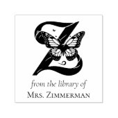 Vlinder Monogram Letter Z Uit de Bibliotheek Van Zelfinktende Stempel (Design)