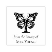 Vlinder Monogram Y Uit de Bibliotheek Van Zelfinktende Stempel (Design)