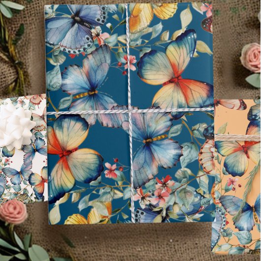 vlinder mooie decoupage inpakpapier vel