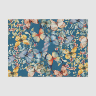 vlinder mooie marine decoupage tissuepapier