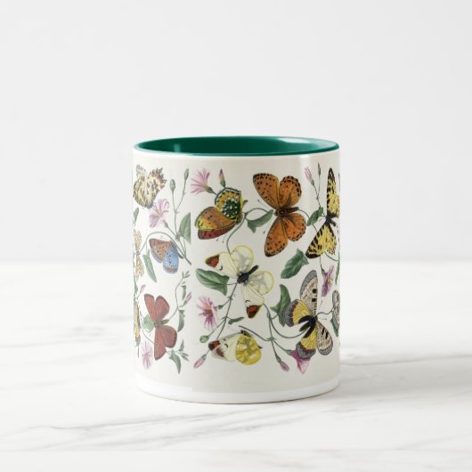 vlinder & mot Giant Coffee Mok (Center)
