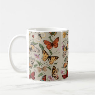 Vlinder Mot Natuur Collectie Tekening Koffiemok