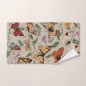 Vlinder Moth Natuur Collectie Tekening Bad Handdoek (Handdoek)