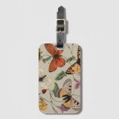 Vlinder Moth Natuur Collectie Tekening Bagagelabel (Voorkant (verticaal))