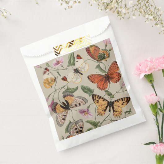Vlinder Moth Natuur Collectie Tekening Bedankzakje (Gezegeld)