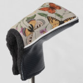 Vlinder Moth Natuur Collectie Tekening Golfheadcover (3/4 voorkant)