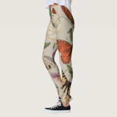 Vlinder Moth Natuur Collectie Tekening Leggings (Links)