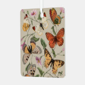 Vlinder Moth Natuur Collectie Tekening Metalen Ornament (Voorkant links)