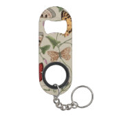 Vlinder Moth Natuur Collectie Tekening Mini Flessenopener (Achterkant)