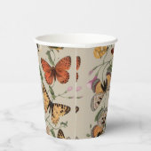 Vlinder Moth Natuur Collectie Tekening Papieren Bekers (Rechts)