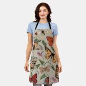 Vlinder Moth Natuur Collectie Tekening Schort (Gedragen)