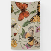 Vlinder Moth Natuur Collectie Tekening Spandoek (Verticaal)