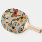 Vlinder Moth Natuur Collectie Tekening Tafeltennisbatje (Zijkant)