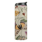 Vlinder Moth Natuur Collectie Tekening Thermosbeker (Gedraaid links)