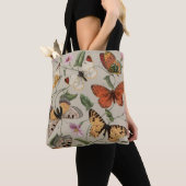 Vlinder Moth Natuur Collectie Tekening Tote Bag (Dichtbij)