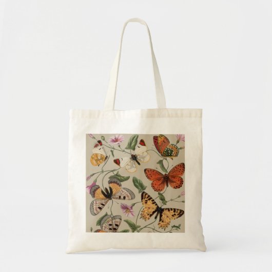 Vlinder Moth Natuur Collectie Tekening Tote Bag (Voorkant)