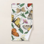  vlinder & motschilderij bad handdoek (Handdoek)