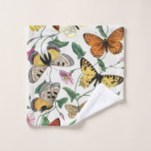  vlinder & motschilderij bad handdoek (Wasdoekje)