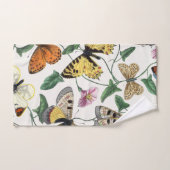  vlinder & motschilderij bad handdoek (Handdoek)