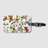 vlinder & motschilderij bagagelabel (Voorkant (horizontaal))