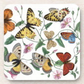  vlinder & motschilderij bier onderzetter (Voorkant)