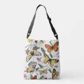  vlinder & motschilderij crossbody tas (Achterkant)