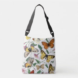  vlinder & motschilderij crossbody tas