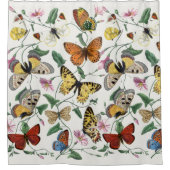 vlinder & motschilderij douchegordijn (Voorkant)