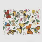  vlinder & motschilderij golfhanddoek (Horizontaal)