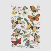  vlinder & motschilderij golfhanddoek (Voorkant)