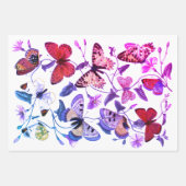  vlinder & motschilderij inpakpapier vel (Voorkant 3)