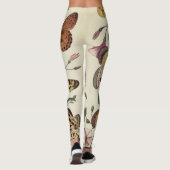 vlinder & motschilderij leggings (Achterkant)