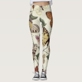 vlinder & motschilderij leggings (Voorkant)