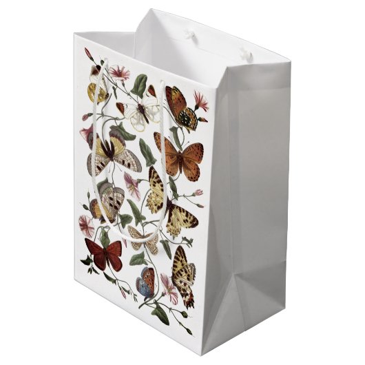  vlinder & motschilderij medium cadeauzakje (Achterkant Gekanteld)