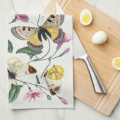 vlinder & motschilderij theedoek (Quarter Fold)