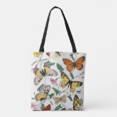 vlinder & motschilderij tote bag (Achterkant)