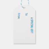 Vlinder Mozaïek Cadeaubijsluiter Cadeaulabel (Achterkant)