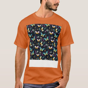 Vlinder Naadloos Patroon Boho Schattige Lente Inse T-shirt
