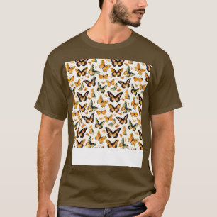 Vlinder Naadloos Patroon Boho Schattige Lente Inse T-shirt