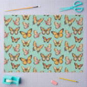 Vlinder naadloos patroon. monarchvlinder tissuepapier (Craft)