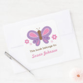 Vlinder Naam Label Sticker voor Kinderen (Envelop)