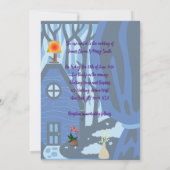 Vlinder Nacht van Liefde en Lichte Lamp Bruiloft Kaart (Achterkant)